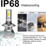 KIT DE LAMPARA DE LED 100W H4 - Imagen 3