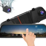 DVR vehicular con monitor táctil de 10 pulgadas con cámara frontal y trasera