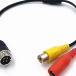 ADAPTADOR DE 4 PINES MACHO A RCA HEMBRA/ DC HEMBRA