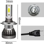 KIT DE LAMPARA DE LED 100W H4 - Imagen 4