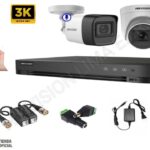 Kit 4 Camaras De Seguridad Full Hd De 5 MGP Hikvision Con Disco De 1TB accesorios completos