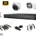 Kit 12 Camaras De Seguridad Full Hd De 5 MGP COLOR VU Hikvision Con Disco De 4TB accesorios completos