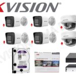 KIT DE 12 CAMARAS IP CON AUDIO POE DE 2MGP + NVR DE 16CH POE + DISCO DURO DE 2 TB WESTER DIGITAL PURPURA CABLE HDMI DE 1. 5