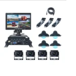 Kit 4 cámaras DVR para camión /Soporta Disco Duro hasta 2T o micro SD hasta 256G