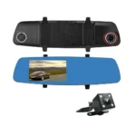 DVR vehicular con monitor táctil de 7 pulgadas con cámara frontal y trasera