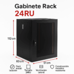 Gabinete de Piso 24RU Metalico Nacional