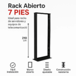 Rack de Piso 7 Pies 210CM Metalico Nacional