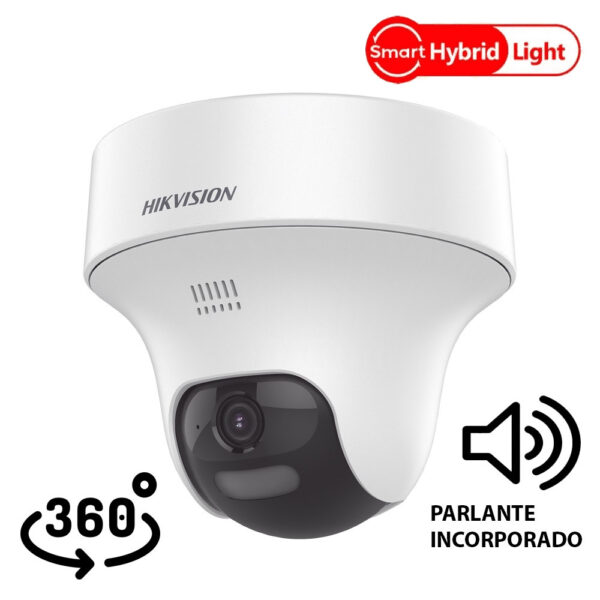 Cámara Domo PT 350 Grados 2 Megapíxeles c/Audio Y Parlante/Luz Smart Hybrid Infrarojo 25 mts