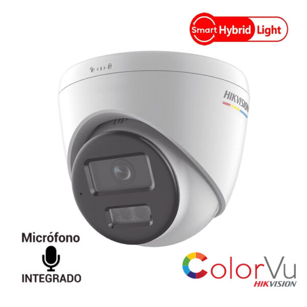 Camara IP 2 Megapixel ColorVu Smart Hybrid Light / Lente 2.8 mm / 30 mts IR / Micrófono Integrado / ACUSENSE Lite / Exterior IP67 / WDR 120 dB