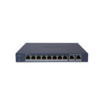 SWITCH ADMINIS 8 POE MIX 100M + 2 UP RJ45 GIGABITE - BAJO CONSUMO