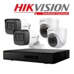 Kit de 04 cámaras de seguridad HD HIKVISION con disco duro de 1TB, Cable accesorios completos