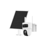 CAMARA DOBLE LENTE 4G DE 4MP+4MP IR30M C/PANEL SOLAR 8W Y BATERIA 9000mAh
