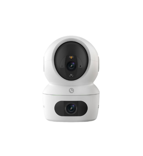 CAM IP PT LENTE DUAL INTERIOR 8MP WIFI LENTE 2.8+6MM