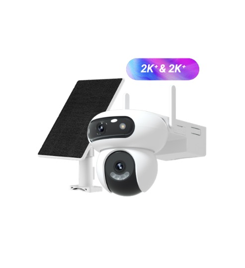 Kit Cámara EZVIZ HB90X Dual 4MP+4MP WiFi/4G con Batería 10400mAh y Panel Solar 8W
