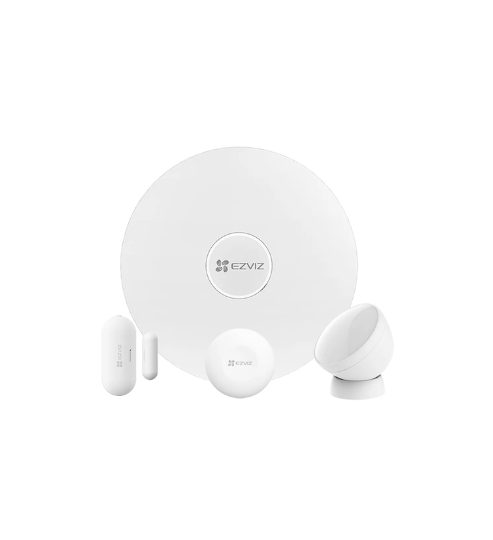 Kit de Alarma Inalámbrica EZVIZ A3-R200 con Sensor PIR, Magnético y Botón Inteligente