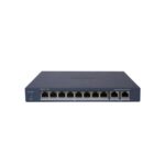 Hikvision DS-3E1510P-EI – Switch Adminis 8 POE All 1000M (1G) + 2 Up RJ45 Gigabite - 110W