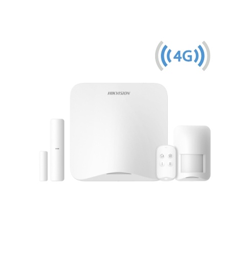 Hikvision DS-PA201PS-KIT-16WB/A-LA – Ax Home Kit Alarma 4G 16 Zonas. Inc: Panel, Pir, Magn y Pulsador