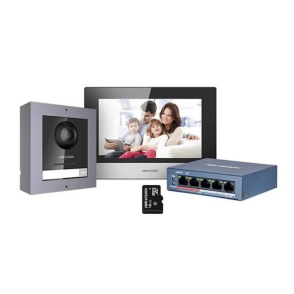 Hikvision DS-KIS602 Kit Videoportero IP 7" con PoE