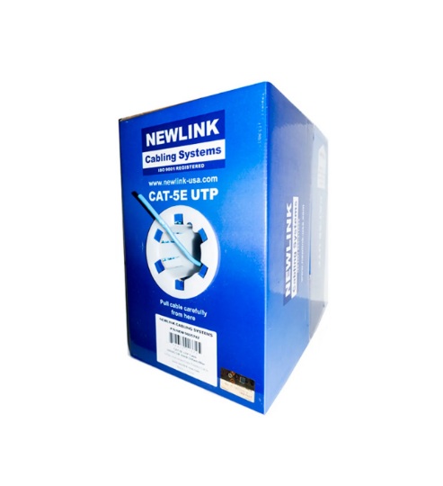 Newlink NEW-9805742 – Rollo De Cable Int Cat5E cm 24 Awg 1000Ft Azul