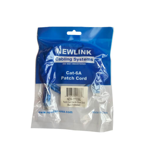 Newlink NEW-17703BL – Patch Cord Cat6A 3 Pies Azul