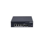 Hikvision HK-DS-3T1506HP-EI-UPS – Switch Industrial Solar POE Gigabit De 4p POE, 2p SFP Gigabit