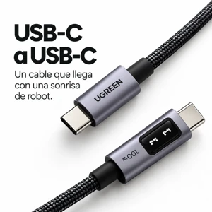 35512_571154.webp Ugreen 35512 | Cable USB-C a USB-C UNO L509 de 2 m - Imagen 1