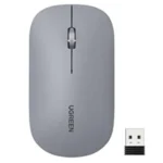 Ugreen 90373 | Mouse inalámbrico MU001 gris claro de 4000 DPI