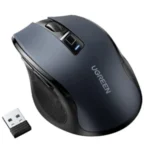 Ugreen 90545 | Mouse inalámbrico MU006 negro de 4000 DPI