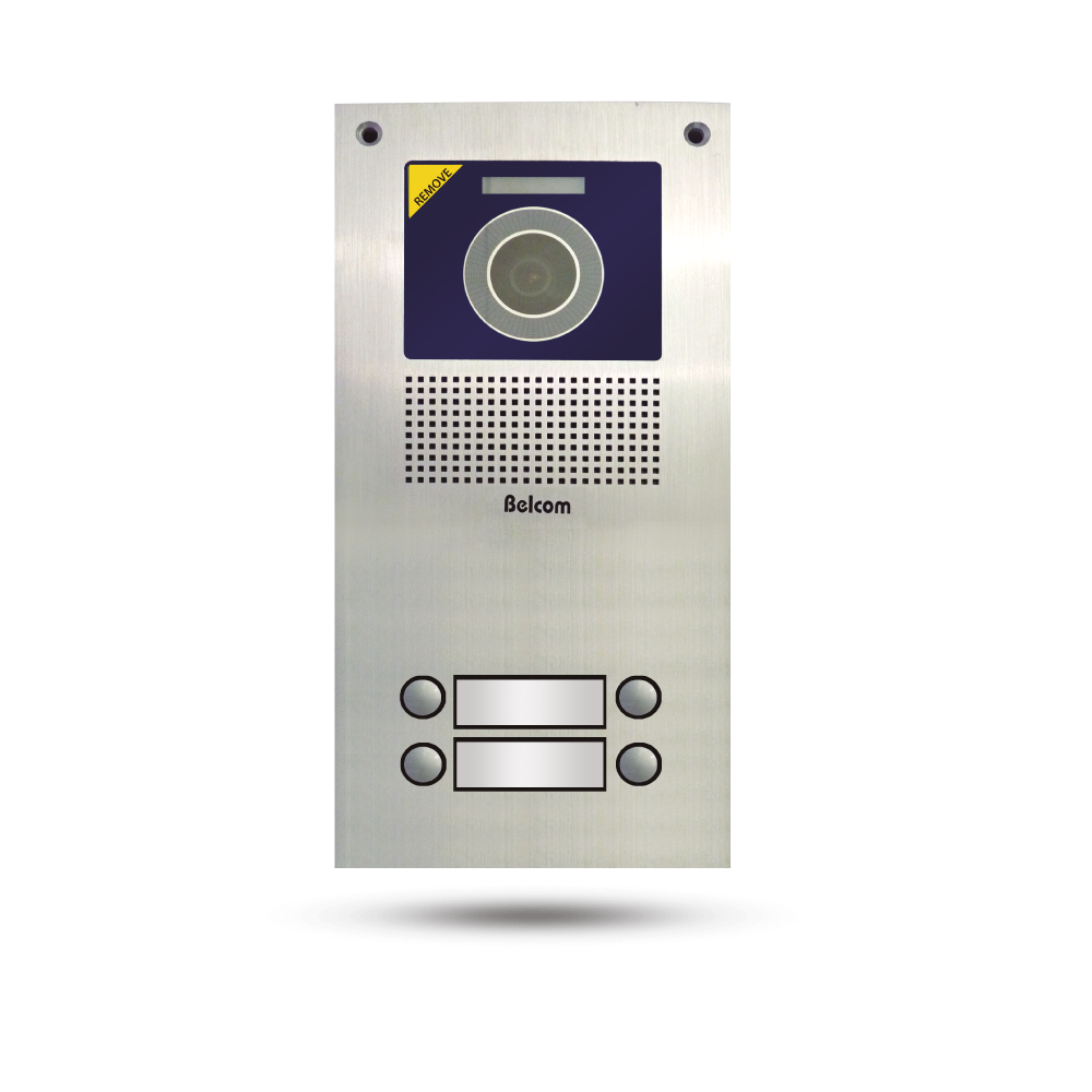 Belcom-Productos-Linea-edificio-video-videoportero-BELCOM-Cod-PE-7104-02.png Portero con cámara PE-7104 de 4 puntos - Imagen 1