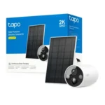 Tapo C425 KIT | Kit de cámara exterior 2K QHD con panel solar
